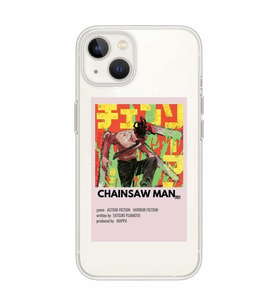 Iphone 14 Uyumlu Chainsaw Man Anime Desenli Şeffaf Telefon Kılıfı