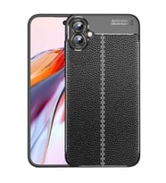 Gpack Samsung Galaxy A05 Kılıf Niss Silikon Kamera Korumalı Deri Görünümlü  (Siyah)