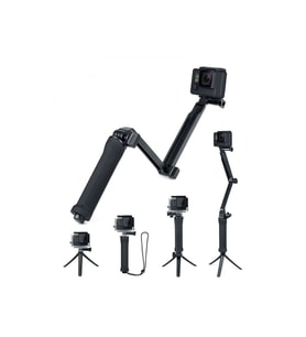 3’ü 1 Arada Katlanabilir Selfie Stick Tripod Kamera Tutacağı ve Uzatılabilir Kol