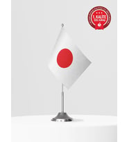 Japonya Tekli Masa Bayrağı Set - Saten Kumaş 1. Kalite