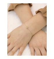14 Ayar Altın Tek Toplu Bileklik (Gold)