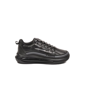 Mc Jamper Beyaz Memory Foam Lastik Bağcıklı Erkek Sneaker 2250-1 M (Siyah)