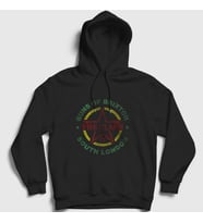 Presmono Unisex Siyah Brixton The Clash Kapüşonlu Sweatshirt 377050tt