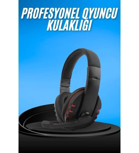 Oyuncu Kulaklığı Kulak Üstü Kablolu Gaming Kulaklık Mikrofonlu ANC Özelliği