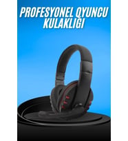 Oyuncu Kulaklığı Kulak Üstü Kablolu Gaming Kulaklık Mikrofonlu ANC Özelliği