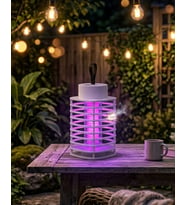 Akıllı Elektrikli Böcek Öldürücü Lamba UV Mor Işık Sessiz Gece Kullanımı Duvara Asılabilir