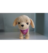 Havlayan Sese Duyarlı Ayağa kalkan uykuya dalan peluş Sevimli Bej Köpek