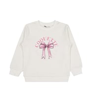 Civil Girls Kurdela Baskılı 2-5 Yaş Sweatshirt - Ekru