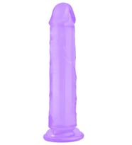 8.5" Realistik Mor Jel Dildo 21.5 cm
