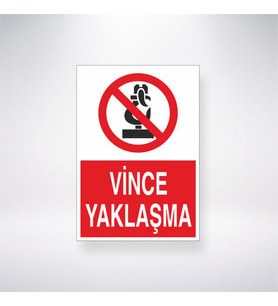 Vince Yaklaşma 21x35 Arkası Yapışkanlı Levha