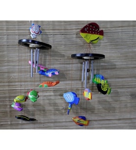 Periboia Hayvan Figürlü Rüzgar Çanı Model 1  (Karışık)