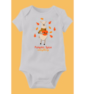 Unisex Bebek Beyaz Organik Baskılı Pamuklu Body