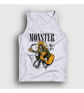 Presmono Unisex Beyaz Monster Nirvana Kurt Cobain Atlet 35666tt