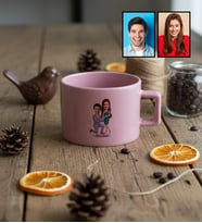 Kişiye Özel Karikatürlü Evlenme Teklifi Sevgililer Lüks Pastel Fincan Sevgililer Günü Hediyesi