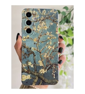 Samsung Galaxy A15 Uyumlu Sarmaşık Desenli Şeffaf Telefon Kılıfı