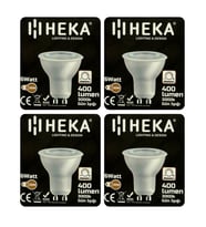 (4 Adet) Heka 6W (50W) 3000K (Sarı Işık) GU10 Duylu Dim Edilebilir Led Spot Ampul