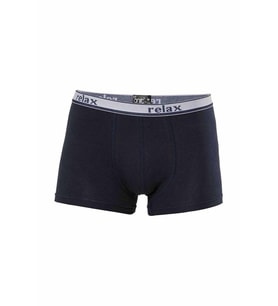 Relax Pamuklu Esnek Erkek Boxer Lacivert