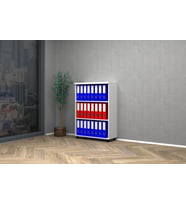 Vena Raflı Ofis Dosya Dolabı 80x35x115h (Beyaz)