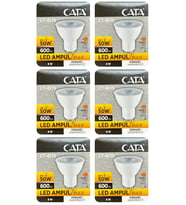 (6 Adet) Cata 8W (50W) 3000K (Sarı Işık) GU10 Duylu Led Spot Ampul