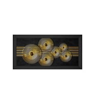 Soyut Şekiller Motifli Kanvas Tablo 50 x 70 cm Siyah Çerçeve