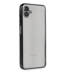 Northcity Samsung Galaxy A04 Uyumlu Kılıf Lensli Silikon - Siyah