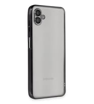 Northcity Samsung Galaxy A04 Uyumlu Kılıf Lensli Silikon - Siyah