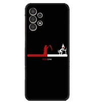 Samsung Galaxy M14 Kılıf Silikon Desen Özel Seri Dead Line 1662