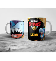 Pixxa Brawl Stars Köpekbalığı Leon Kupa Bardak Model 2