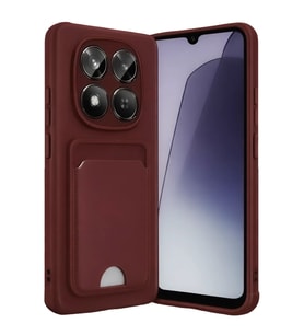 Newface Xiaomi Redmi Note 15 Pro 5G Kelvin Kartvizitli Silikon - Bordo