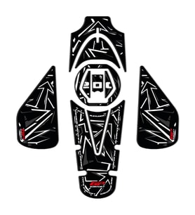 GP Kompozit Bajaj Pulsar NS 200 2011-2023 Uyumlu Tank Pad Seti Gri