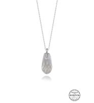 Swarovski Crystal Kadın Metal Drop Gümüş Kolye