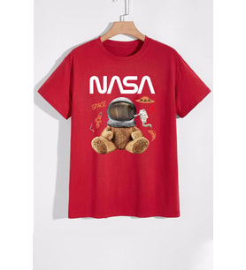 Nasa Baskılı Tasarım T-Shirt (STD)