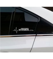 Grand Vitara Yan Cam Sticker Oto Kapı Çıkartma Tuning oto 20 cm x 7 cm yazı 184