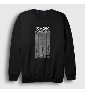Presmono Unisex Siyah Phantom Dark Tranquility Sweatshirt 385360tt
