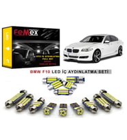 BMW F10 5 Serisi LED İç Aydınlatma Ampul Seti FEMEX Parlak Beyaz