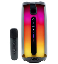 MN6 Pluse 5 Mikrofonlu Bluetooth Hoparlör/dekoratif Aydınlatma/mikrofonlu Hoparlör-360° Işıklandırma-led Işıklı Gece Lambası (Siyah)