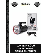 10W IŞIK GÜCÜ 1000 LÜMEN ŞARJLI EL FENERİ Şarj Edilebilir Ev Aydınlatması Kullanışlı Lamba