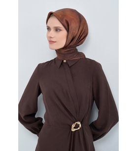 Armine Saf İpek Sura Eşarp-2026 İlkbahar-Yaz- 95010D (Kiremit)