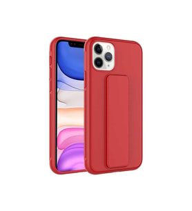 Apple iPhone 11 Pro Max Uyumlu Kılıf Zore Qstand Kapak (Kırmızı)