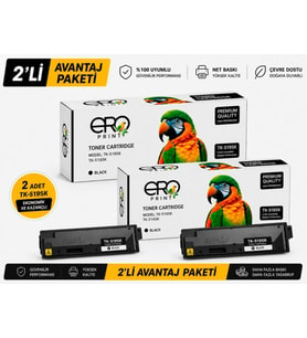 TK-5195K Kyocera TASKalfa CS306ci Siyah Muadil Toner - 2'li Avantaj Paket