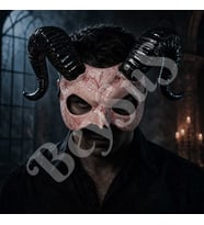 Cadılar Bayramı Boynuzlu Faun Maske