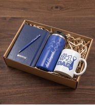 Kişiye Özel Geometrik Termos & Defter & Touchpen Kalem & #1 Dad Tasarımlı Kupa Bardak Babalar Günü Hediye Seti