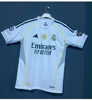 Real.Madrd.Beyaz.isimsiz Kısa Kol Yetişkin Forması