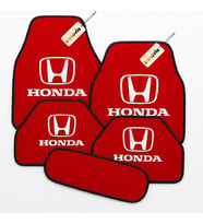Honda Logolu 5’li Oto Halı Paspas Seti – Kaymaz, Suya Dayanıklı, Aracınıza Özel Premium Görünüm (Kırmızı)