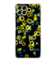 Samsung Galaxy M33  Köşe Korumalı Antişok Kapak Semboller Tasarımlı Şeffaf  Kılıf