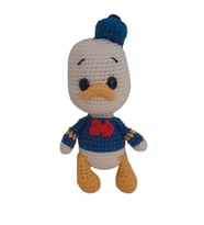 Maskot Donald Duck Amigurumi Organik Anahtarlık Oyuncak