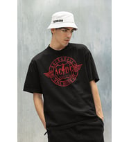 Rock & Roll Will Never Die Baskılı Unisex Tişört, Oversize AC DC 1973 Müzik Grubu Tişört