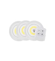 Led Lamba 3'lü Uzaktan Kumandalı Yapışkanlı
