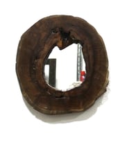 Otantik Çarşı Doğal Ahşap Teak Ağacı Ayna 32x32x3 cm.