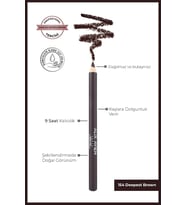 Uzun Süre Kalıcı, Belirginleştirici Şekillendirici Kahve Kaş Kalemi - Brow Liner 154 Deepest Brown